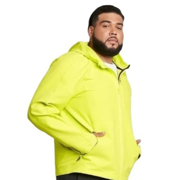all in motion Jackets & Coats Mens Neon Yellow Jaclet All In Motion Athletic Fleece Jacket
